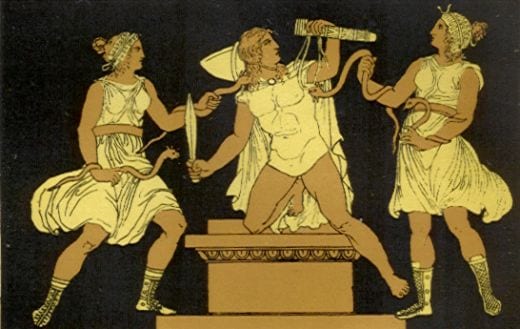 Οι Ερινύες στην Ελληνική μυθολογία
