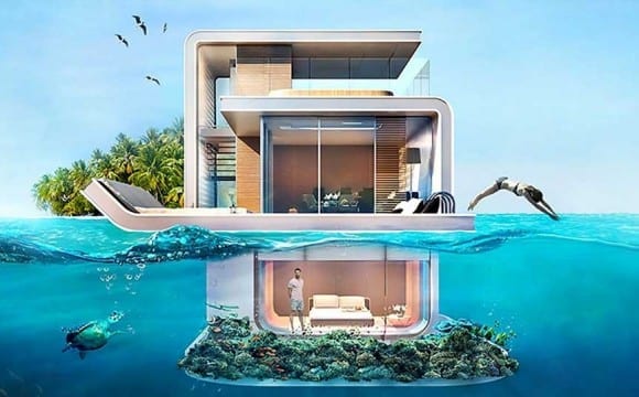 Ονειρεμένες πλωτές βίλες με υποβρύχια υπνοδωμάτια στο Ντουμπάι!