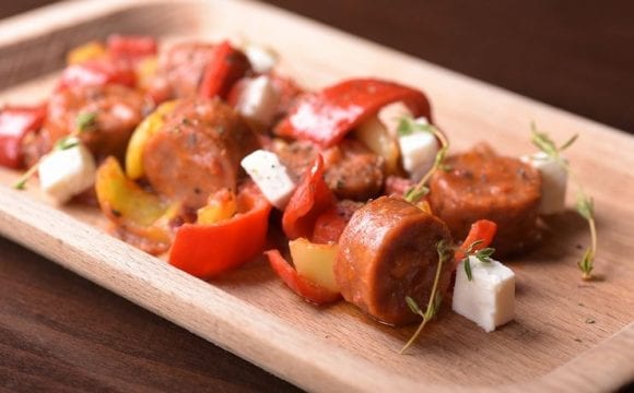 Σπετσοφάι με Πικάντικο Λουκάνικο Φούστανης απο τον Chef  Θοδωρή Κουρατζόγλου
